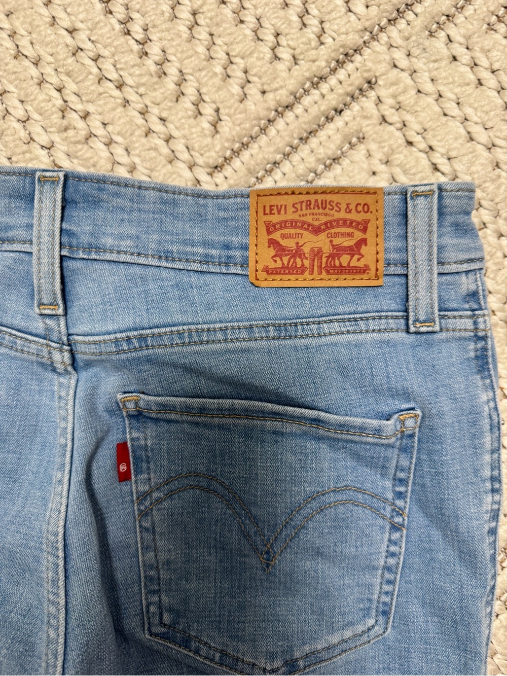 Levi's Women's Light Wash High-Rise Denim Jeans